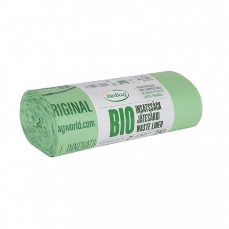 BioBag Worki na odpady organiczne i zmieszane w 100% biodegradowalne i kompostowalne 75L rolka 20 sztuk